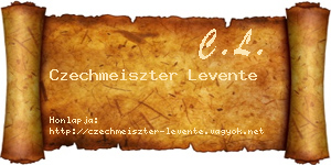 Czechmeiszter Levente névjegykártya
